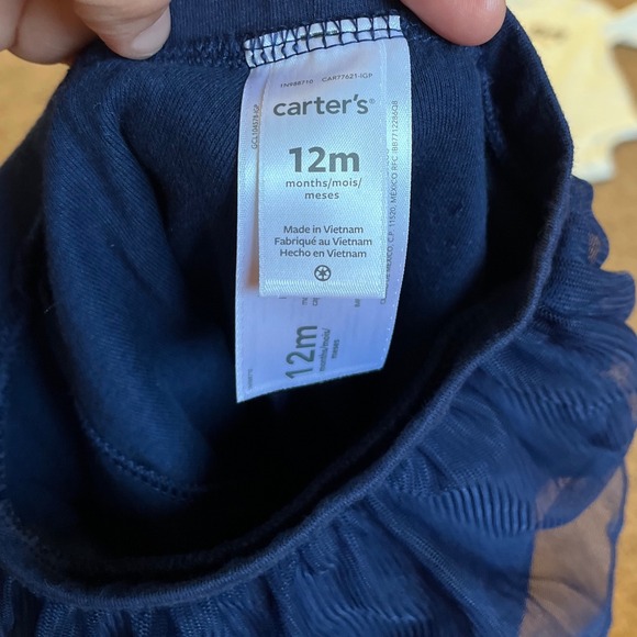 Carters 12M Outfit My First Game Day Football Bodysuit Tutu Leggings‎ Set NwT - Picture 5 of 12